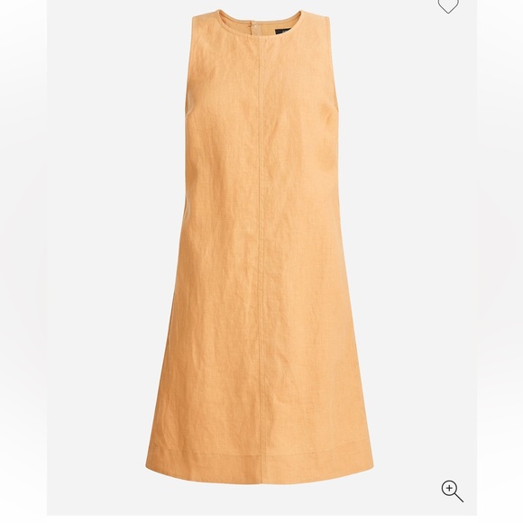 J.Crew Button-Back 100% Linen Shift Dress - Picture 3 of 11